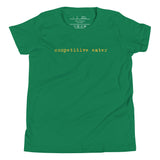 Youth T-Shirt – Competitive Eater (gold text)