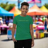 Youth T-Shirt – Competitive Eater (gold text)