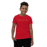 Youth T-Shirt – Competitive Eater (gold text)